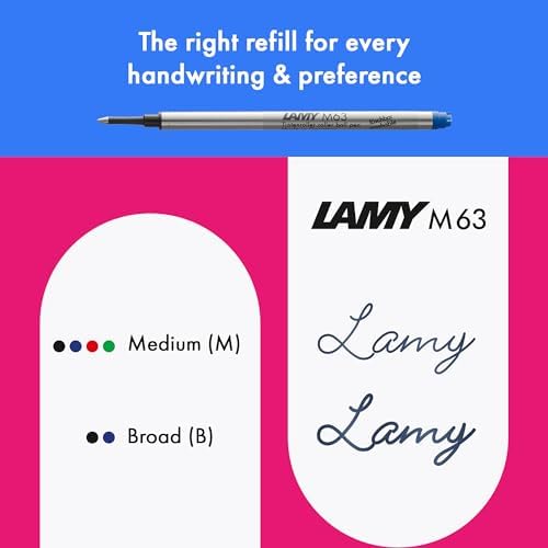 Lamy safari neonyellow - Rollerball Pen with ergonomic grip & line width M - for pleasant long writing - made of robust ASA plastic - including rollerball refill M 63 in black