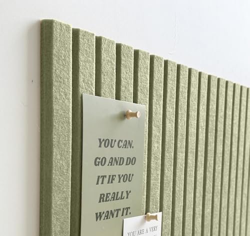 Large Felt Bulletin Board 48" x 24", Sage Green