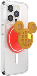 PopSockets Phone Grip for MagSafe, Magnetic Holder- PopOut Waffle | Removable, For Kindle / Android / iPhone, With Magnet, Disney, Mickey Mouse, Minnie, Fun, Cool, Unique