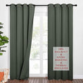 NICETOWN Sound Barrier 100% Blackout Divider Curtains 84", Noise, Heat and Cold Blocking Drapes with Felt Fabric Lining for Nursery/Daytime Sleep/Bedroom (Dark Dallard, 2 PCs, 52" Wide)