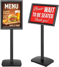 Heavy Duty Pedestal Sign Holder, 11"x17" Sign Stand Outdoor Indoor