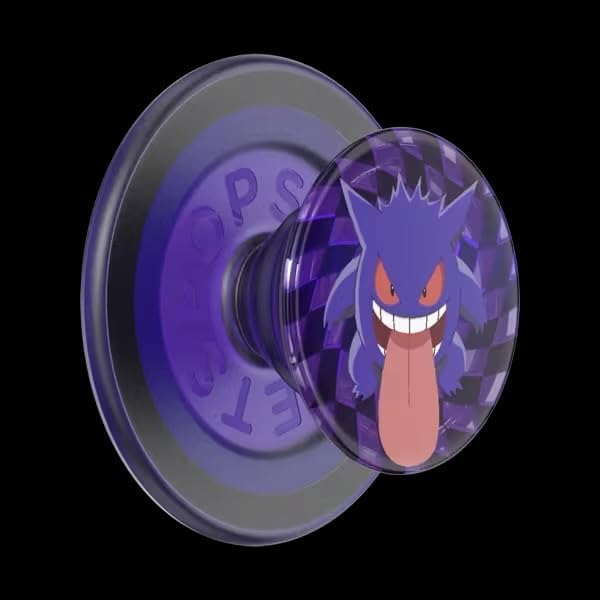 PopSockets Phone Grip for MagSafe, Magnetic Holder- Ghost Gengar