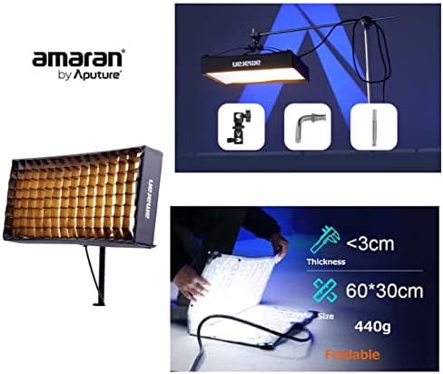 Amaran F21x 100W Flex LED Light Mat, Bi-Color 2500K-7500K Video Light