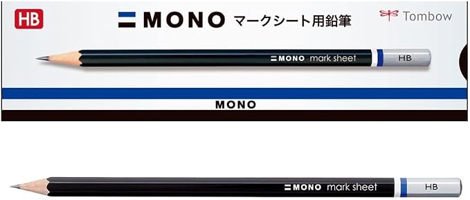 Tombow MONO Mark Sheet Pencils HB (Super Fine Core Pencils for Easy Filling), 1 Dozen LM-KNHB