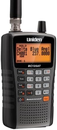 Uniden Bearcat BC125AT Handheld Scanner, 500-Alpha-Tagged Channels, Close Call Technology, PC Programable, Aviation, Marine, Railroad, NASCAR, Racing, and Non-Digital Police/Fire/Public Safety.