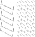 NOLITOY 50pcs Prong Paper Fasteners Metal Clips for Office Supplies, Iron Material with Double Hole Design, Prevents Papers from Shifting, Easy Insertion and Removal, for Home Offices
