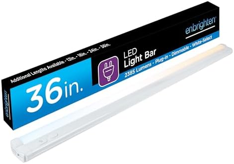 Enbrighten 36 Inch Plug in Under Cabinet Light with 5 Color Temperatures