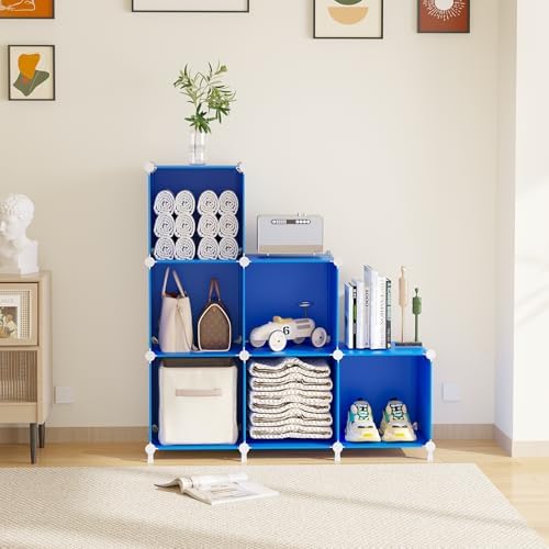 AWTATOS Cube Storage Organizer, 6 Cube Closet Organizers Storage Shelves