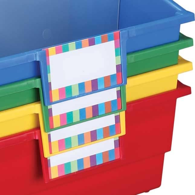 Really Good Stuff Picture Book Classroom Library Bins with Dividers