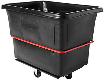 Rubbermaid Commercial Utility Truck 20 Cubic Feet 1200 lb. Capactiy Black Large Cart for Commercial/Waste/Laundry Transportation/Collection