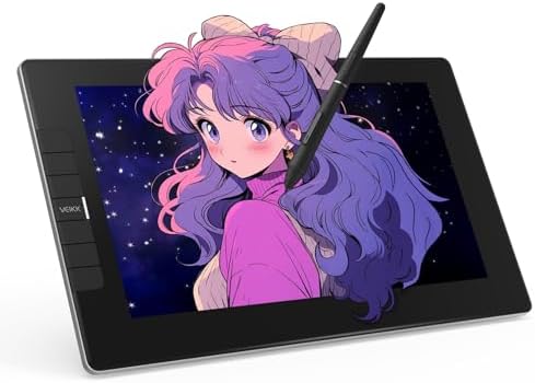 VEIKK VK1200 V2 Drawing Tablet with Screen,11.6'',16384 Pressure Sentivity