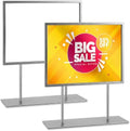 Zhengmy 1 Pack Tabletop Sign Holder, 11" w × 8.5" h, Landscape, White