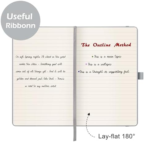 Ruled Notebook/Journal - Classic Lined Journal/Notebook, 5.3'' x 8.26''
