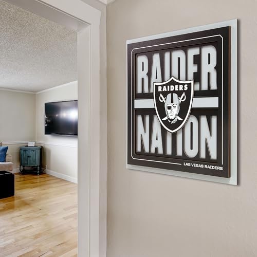 YouTheFan NFL Las Vegas Raiders Slogan Series 3D Wall Art
