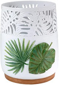 Avanti Linens - Waste Basket, Decorative Trash Can, Palm Tree Leaves Inspired Home Decor (Viva Palm Collection)
