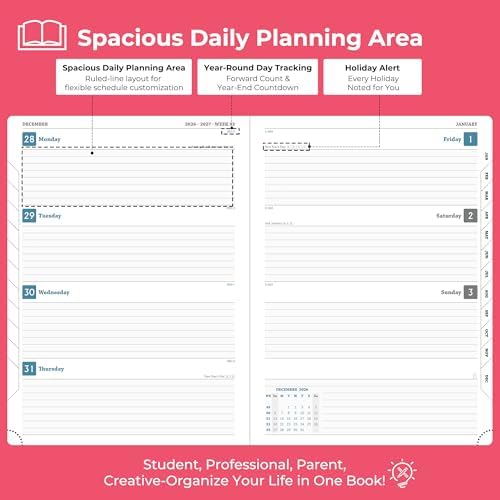 Planner 2026-2027 Daily Daily Weekly and Monthly,11.5"x8.5"