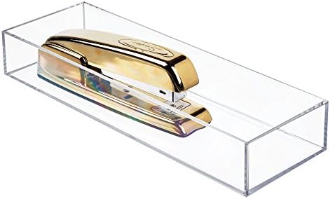 iDesign Plastic Drawer Organizer, 4" x 12" x 2", Clear
