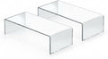 Azar Displays 515338-2PK Acrylic Laptop Stand, Computer Riser for Desk, Monitor Stand, Closet Organizer for Clothes & Shoes, Cabinet Display for Accessories and Décor 15"x7.75 x 4.5 (2-Pack)