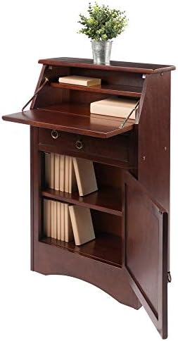 Winsome Regalia Secretary Desk, Antique Walnut