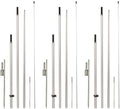 LookOurWay Feather Flag Pole Kit - 13 Feet Tall Swooper Kit with Rotating Ground Spike - Banner Flag Pole for 12ft Arc Shaped Outdoor Advertising Flags - 3 Pack