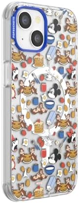 PopSockets iPhone 14 Phone Case with MagSafe, Wireless Charging Compatible, Disney - Mickey's Breakfast Buffet