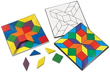 Learning Resources Parquetry Blocks & 20 Pattern Cards