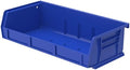 Akro-Mils 30232 AkroBins Plastic Storage Bins, 5"x11"x3", Blue, 8-Pack