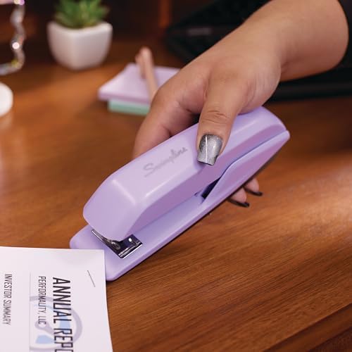 Swingline Stapler, 20 Sheet Capacity, 545 Desktop Stapler, Lavender (S7054512), Regular (Pack of 12)