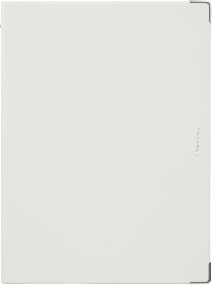 Maruman YOUANCE 26-Ring Binder, Holds 70 Sheets, B5 7.17"x10.12", White | Durable Vinyl Cover, Storage Pocket, Includes 10 3mm Graph Paper Sheets & Clear Sheet Protector, Made in Japan
