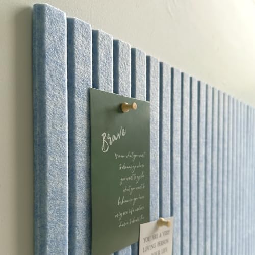Large Felt Bulletin Board 48" x 24", Light Blue