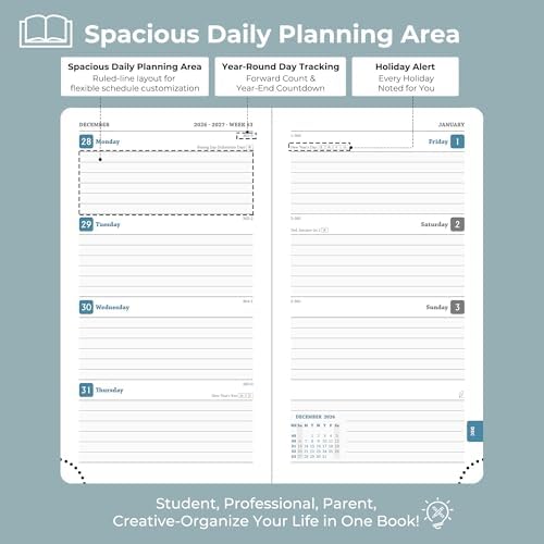 Planner 2026-2027 Daily Daily Weekly and Monthly,6.5"x3.75"