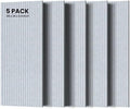 TO-TH Acoustic Panels Decorative Soundproof Wall Panel 5 Pack, Light Camel
