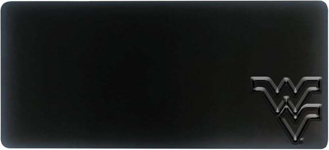 West Virginia University Alumni Desk Mat, Durable Office Supplies, Non-Slip Base, Responsive Desk Pad with Smooth Surface, Black