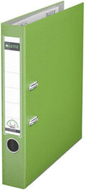 Leitz Lever Arch File, Light Green, A4, 50mm Width, Plastic, 10150050