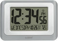 La Crosse Technology 513-88907-INT Digital Atomic Clock with Temperature - Cool Gray/Silver