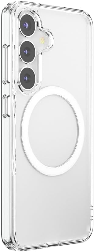 PopSockets Samsung Galaxy S25 Phone Case MagSafe- Clear | Compatible with MagSafe PopSockets, Drop Protection, Clear, Translucent, iPad, Removable, Popper