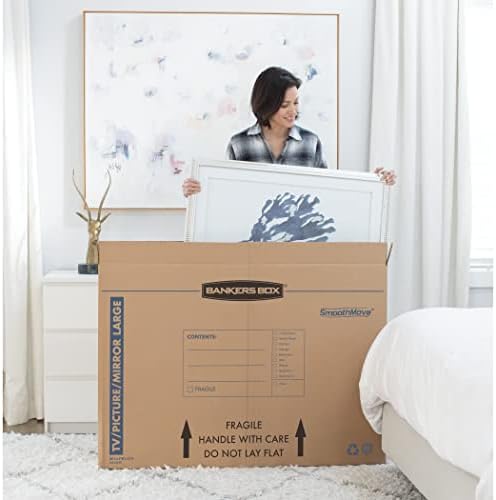 Bankers Box 4-Pack Medium TV/Picture/Mirror Moving Boxes