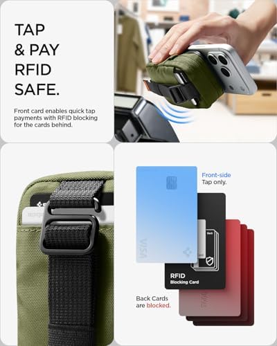 Spigen for MagSafe Wallet Magnetic Pouch Organizer, Tintap Zip V2 MagFit