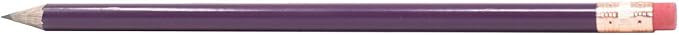 Pencil Guy Round Purple Blank Sharpened Pencils