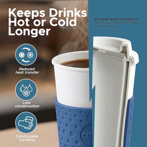 Copco Acadia Travel Mug, 16 Oz - Blue, Set of 3