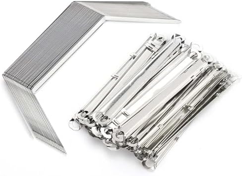 Iron Clips 50pcs Lightweight Paper Fasteners for Stable Document Binding Up to 350 A4 Sheets