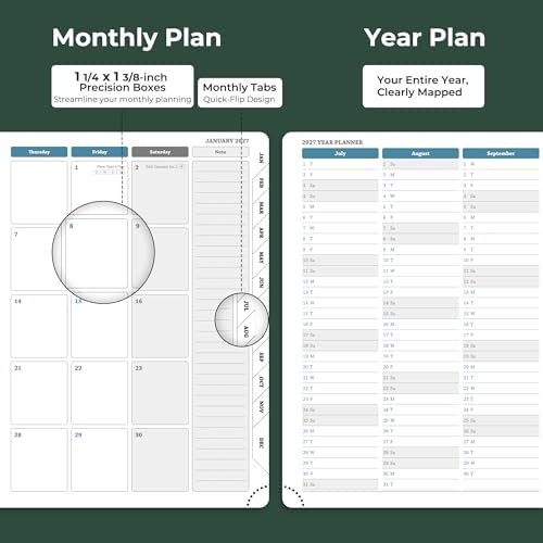 Planner 2026-2027 Daily Daily Weekly and Monthly,8.5"x6.5"