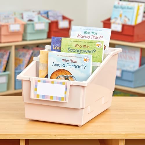 Really Good Stuff Black Chapter Book Classroom Library Bins with Dividers