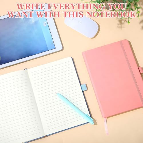 Laumoi 7 Pack Hardcover Lined Journal Notebooks Bulk,Rococo Color,A5