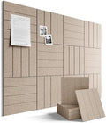 Fluxynara 48" x 36" Large Felt Bulletin Board, Taupe