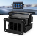 Nilight 4 Gang Rocker Switch Box Detachable Housing 4 Holes Aluminum Panel
