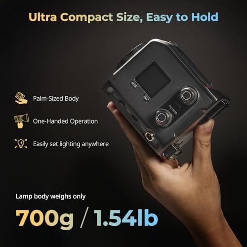 SmallRig RC 100B COB Video Light, 100W Bi-Color 2700K-6500K
