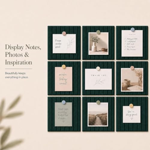 Stripe Felt Bulletin Board Tiles, Cork Board Alternative 48 x 36 in