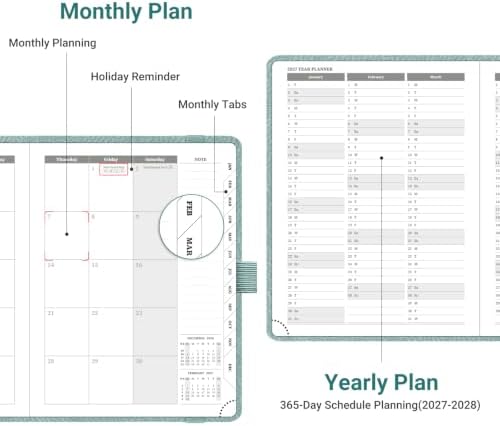 2027 Business Planner, 8.5" x 6.5"", Weekly and Monthly Planner