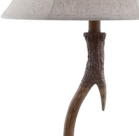 JONATHAN Y Antler Table Lamp Rustic Farmhouse Lodge 27.5" Resin, Brown